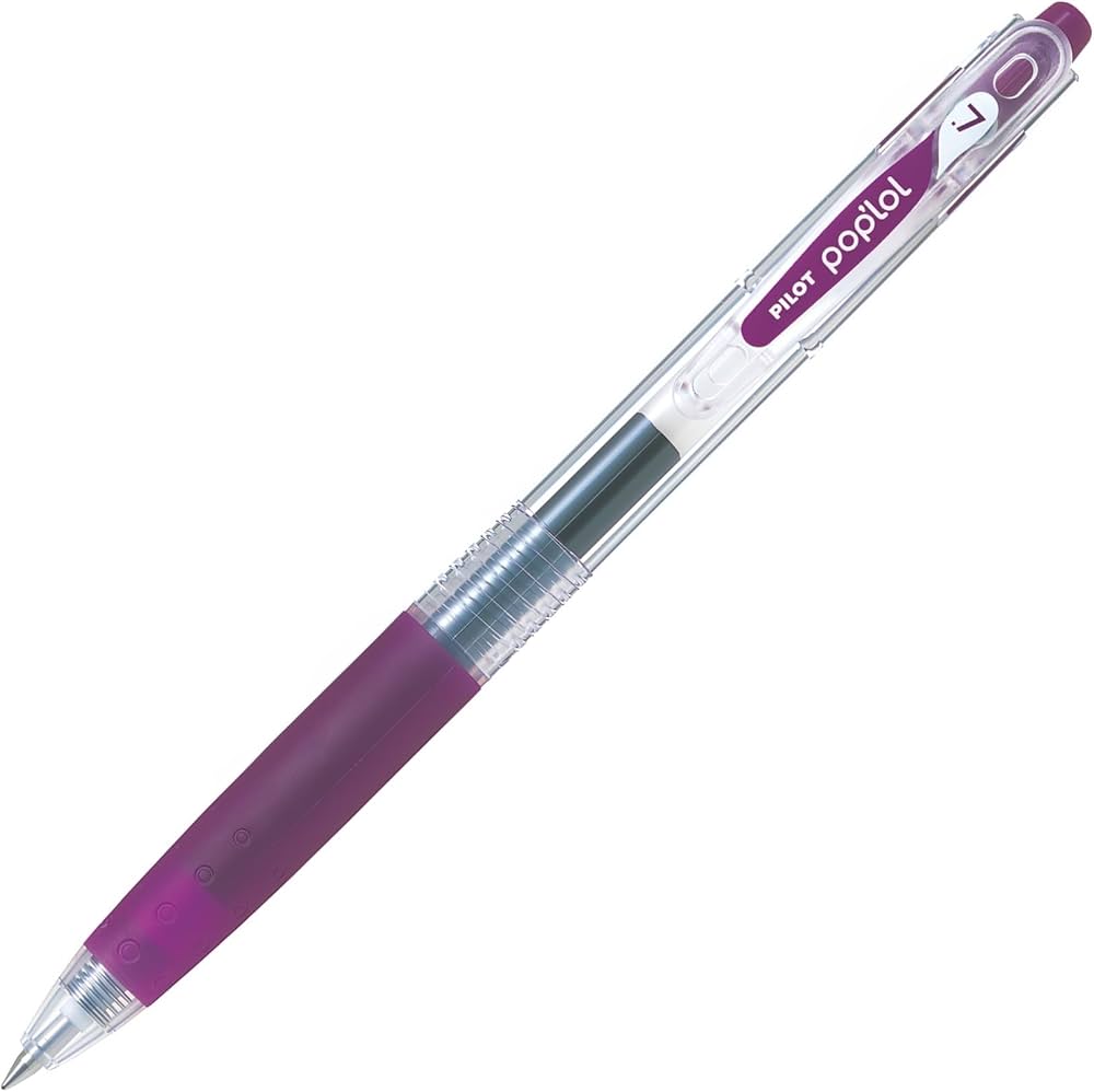 Pilot Pop'lol Gel Ink Rollerball Pen – Burgundy | Retractable | Smooth Gel Ink