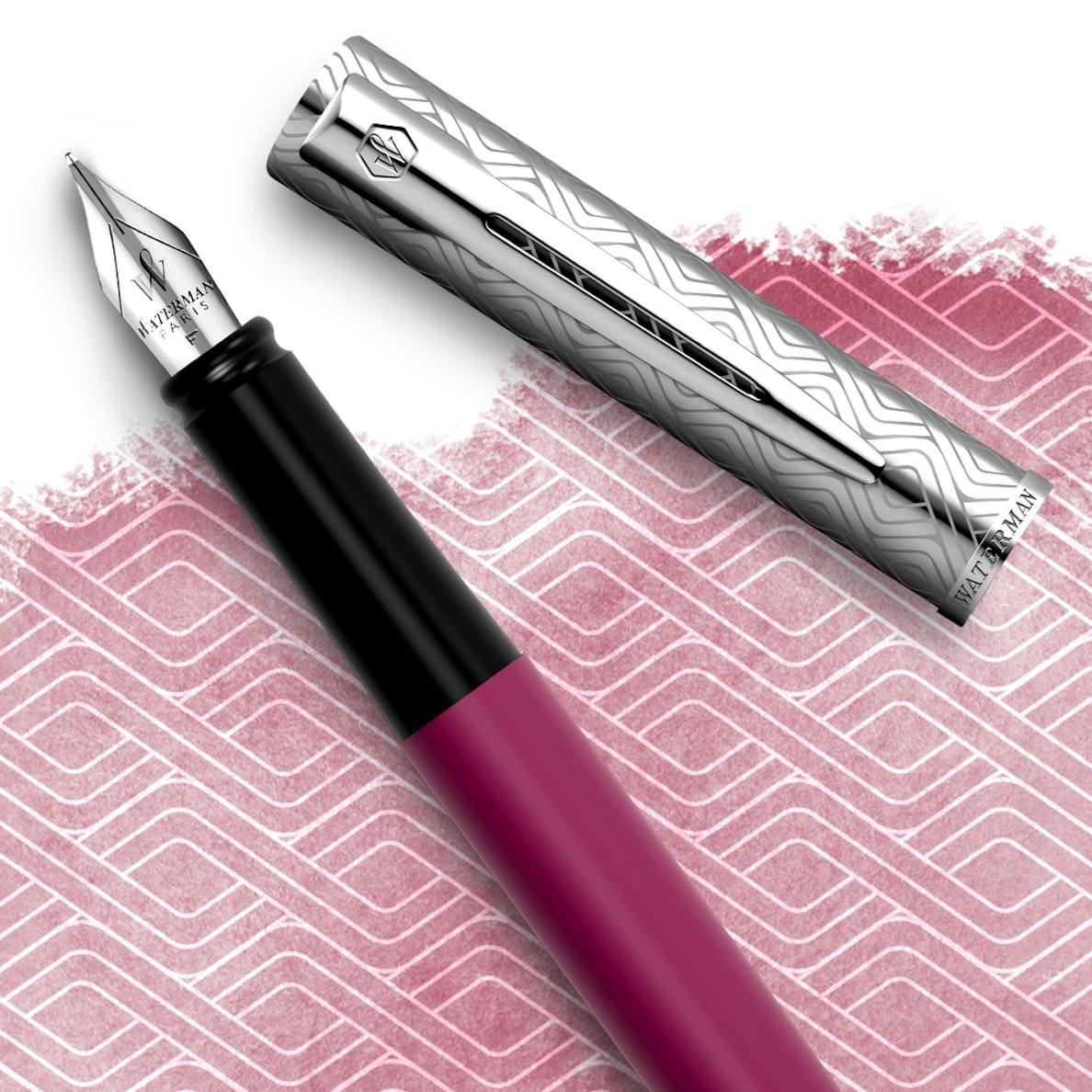 Waterman Allure Deluxe Pink CT Fountain Pen – Fine Nib (F)