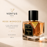 Vertus Rose Morocco EDP 100ml, unisex fragrance bottle