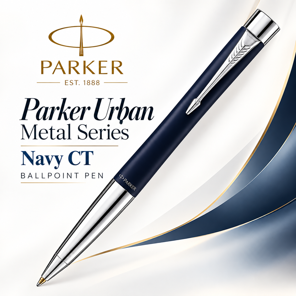 Parker Urban Metal Series Navy CT Ballpoint Pen
