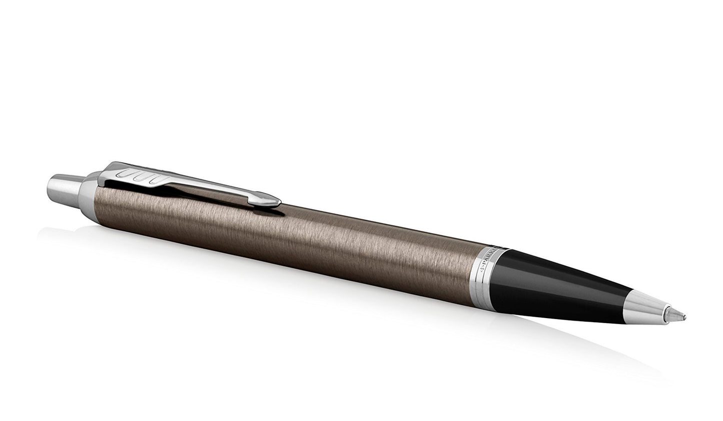 Parker IM Premium Ballpoint Pen – Dark Espresso with Chrome Trim | Premium Ballpoint Pen