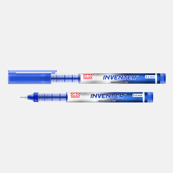 Oro Inventor Black & Blue Rollerball Pen | Premium Executive Writing Pen
