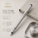 Parker Vector Stainless Steel Fountain Pen