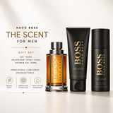 Hugo Boss The Scent Gift Set Men | EDT 100ml + Deo 150ml + Shower Gel 100ml