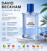 David Beckham Classic Blue Eau de Toilette for Men – 100ml