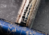 Parker Sonnet Blue Silver CT 18K Atlas Rollerball Pen