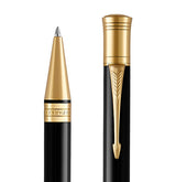 Parker Duofold Ballpoint Pen — Classic Black | Gold Trim | Medium Point