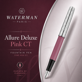 Waterman Allure Deluxe Pink CT Fountain Pen – Fine Nib (F)