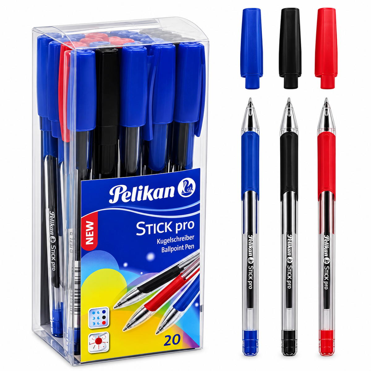 Pelikan Stick Pro Ballpoint Pen – Single or Box of 20