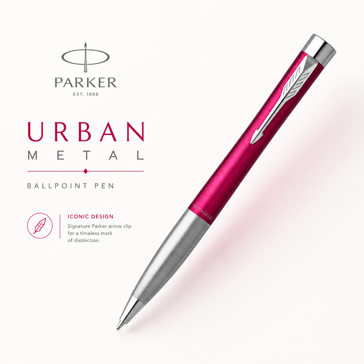 Parker Urban Metal Series Fashion Pink CT Ballpoint Pen
