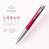 Parker Urban Metal Series Fashion Pink CT Ballpoint Pen