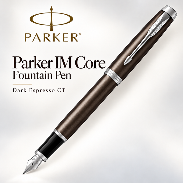 Parker IM Core Fountain Pen – Dark Espresso CT