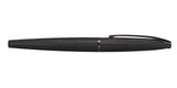 Cross ATX Brushed Black PVD Fountain Pen with Etched Diamond Pattern & Stainless Steel/Black Nib – 886-41