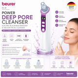 Beurer FC 41 electric blackhead remover and vacuum facial cleanser, white device