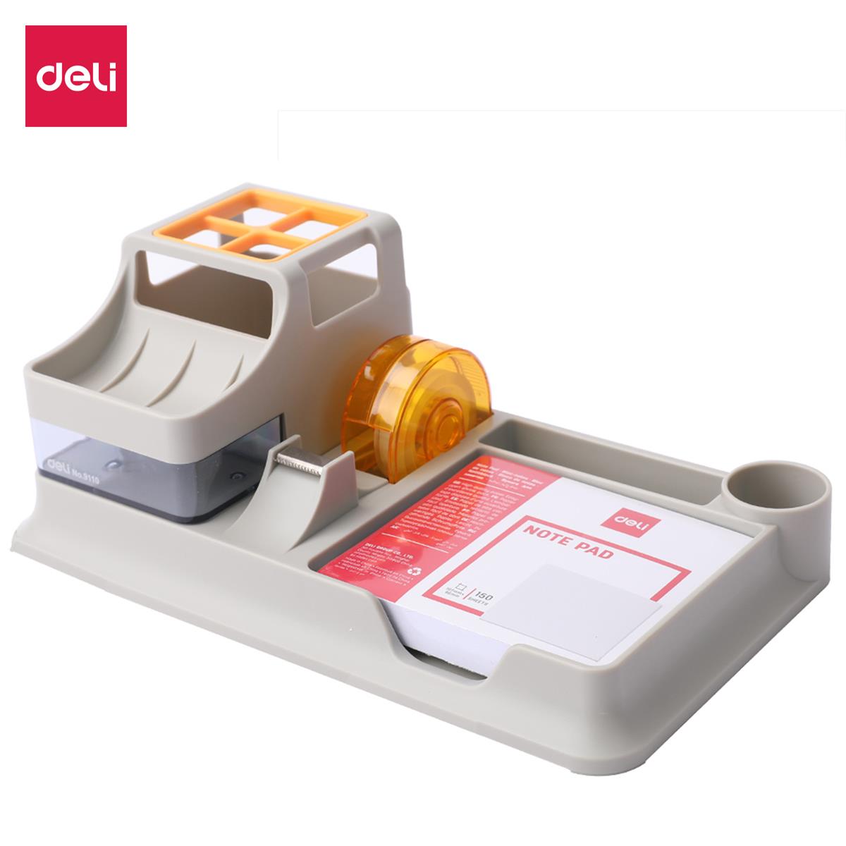 Deli E9110 Multifunction Desktop Organizer - Pen Holder & Office Stationery Storage