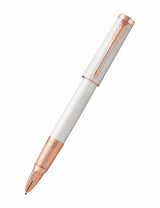 Parker Ingenuity Slim 5th Technology Rollerball Pen | Pearl & Pink Gold Trim, Fine
