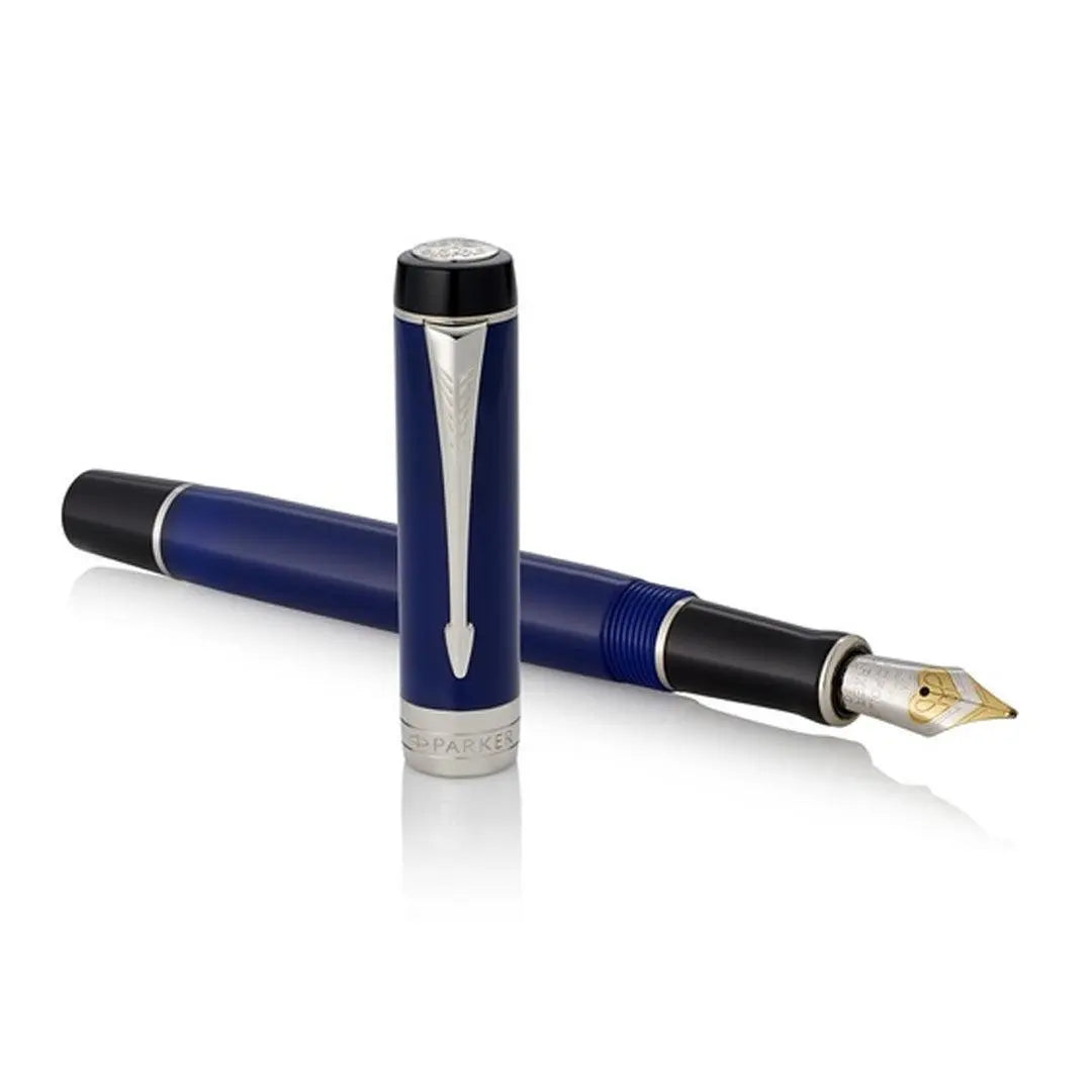 Parker Duofold Centennial CT Fountain Pen – Classic Blue & Black Luxury Pen