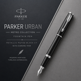 Parker Urban Metro Metallic Muted Black CT Fountain Pen