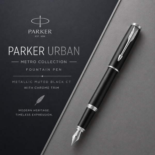 Parker Urban Metro Metallic Muted Black CT Fountain Pen