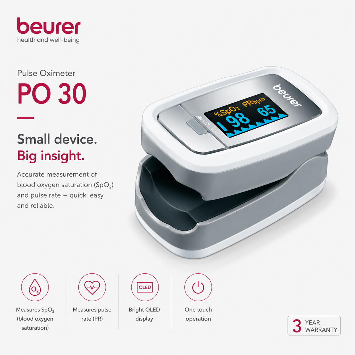 Beurer PO 30 Pulse Oximeter