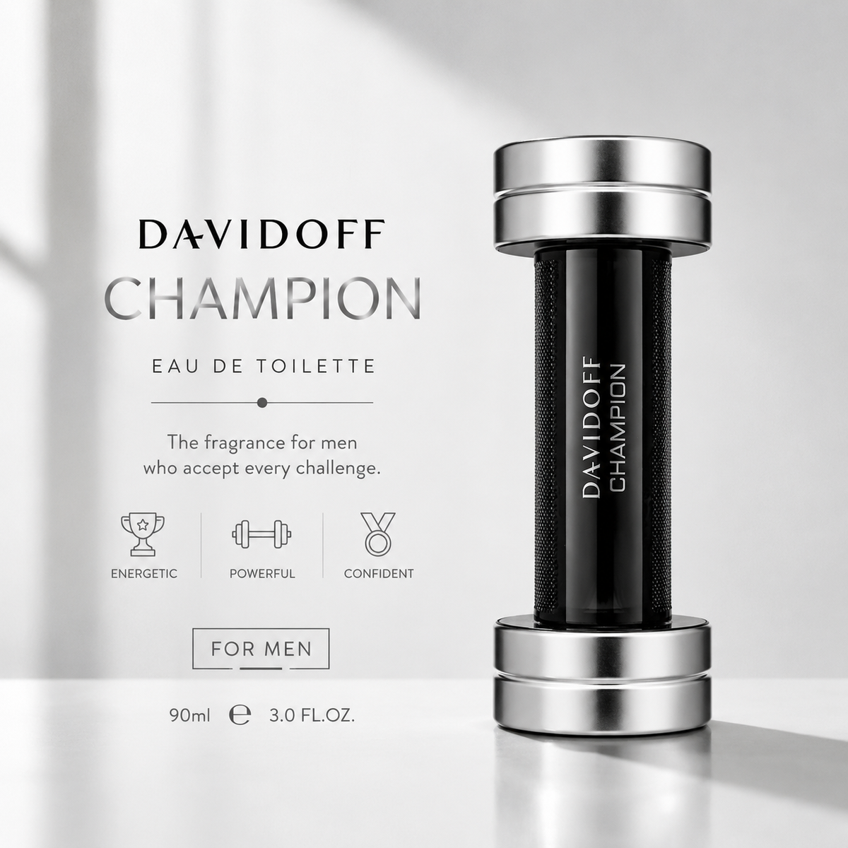 Davidoff Champion Eau de Toilette for Men – 90ml