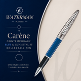 Waterman Carène Rollerball Pen – Contemporary Blue & Gunmetal