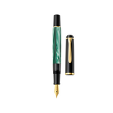 Pelikan Classic M200 Fountain Pen – Green-Marbled | Medium Nib