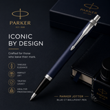 Parker IM Matte Blue Ballpoint Pen