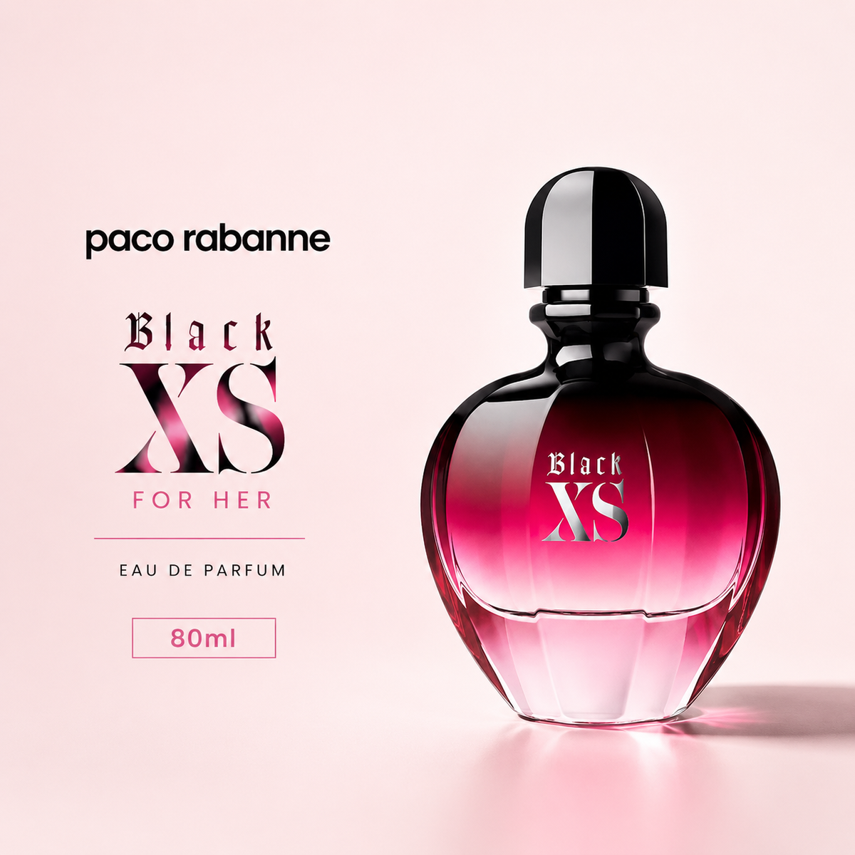 Paco Rabanne Black XS for Her Eau de Parfum – 80ml