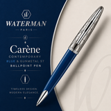 Waterman Carène Ballpoint Pen – Contemporary Blue & Gunmetal
