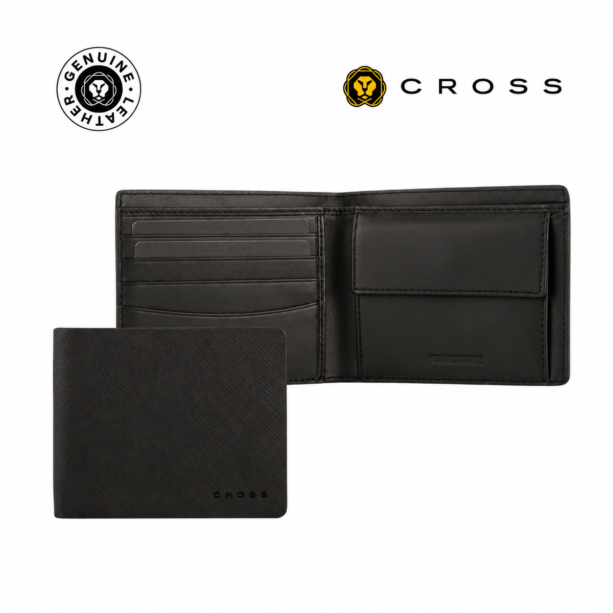 Cross 2-Piece Corporate Gift Set – Bailey Light Pen & Wallet, Gold Tone