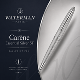 Waterman Carène Essential Ballpoint Pen – Silver with Silver Trim