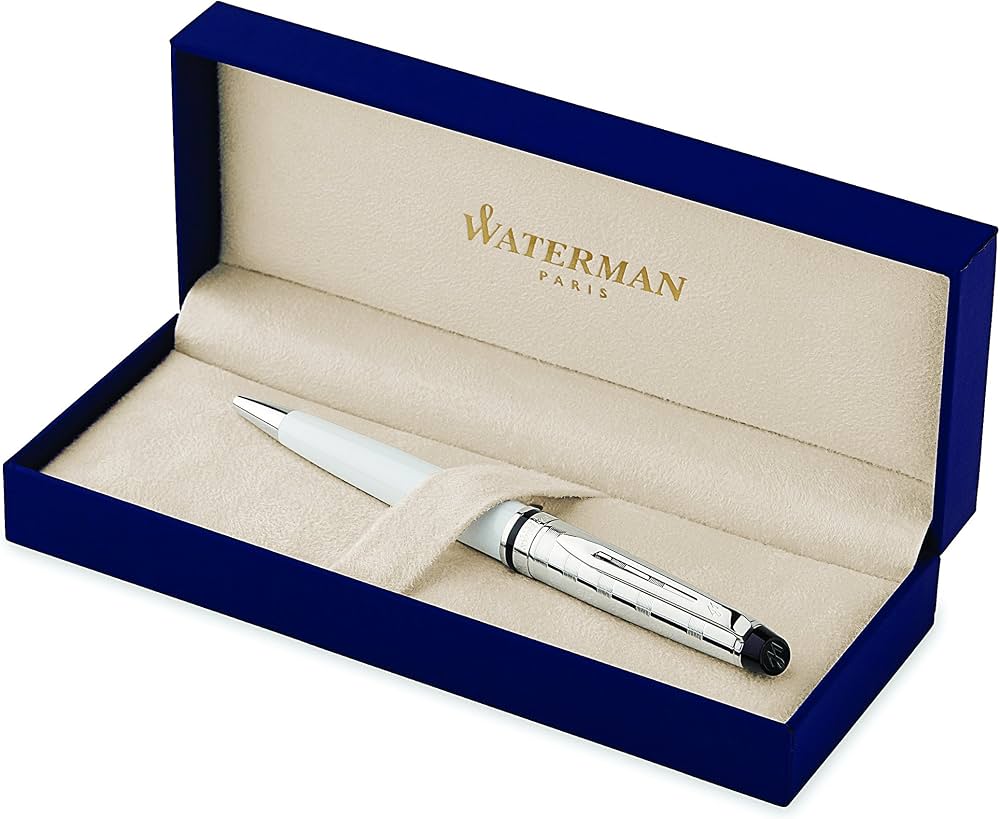 Waterman Expert Deluxe White CT Ballpoint Pen