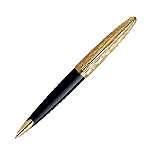Waterman Carène Essential Rollerball Pen – Black with Gold Trim