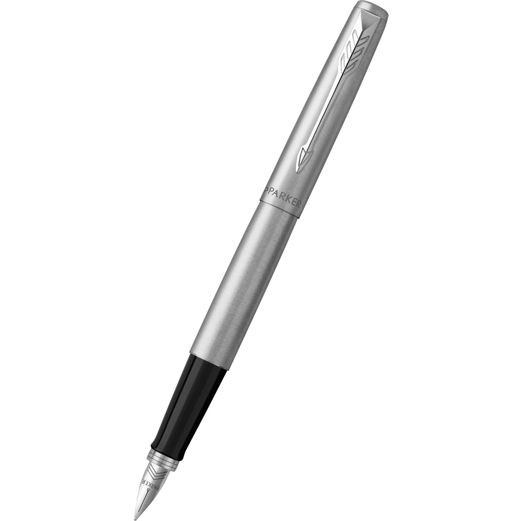 Parker Jotter Core Fountain Pen – Bond Street Black with Chrome Trim | Premium Fountain Pen