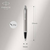 Parker IM Premium Ballpoint Pen – Brushed Stainless Steel with Chrome Trim | Premium Ballpoint Pen