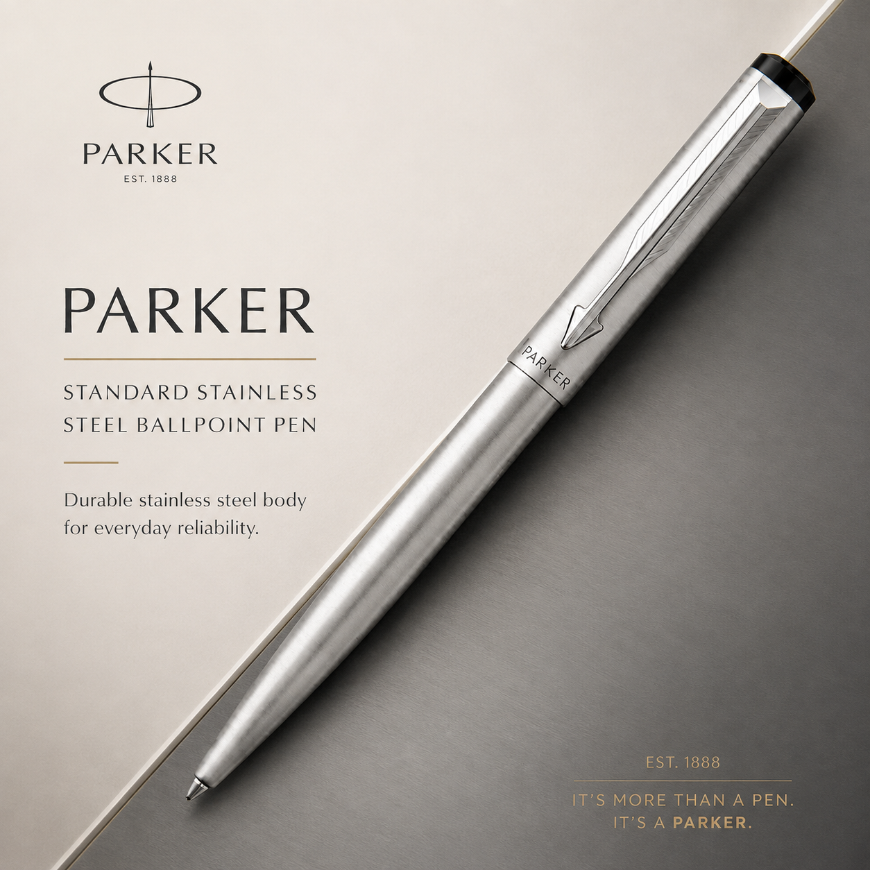 Parker Standard Stainless Steel Ballpoint Pen