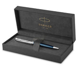 Parker Sonnet Ballpoint Pen – Premium Metal Blue with Chrome Trim | Premium Ballpoint Pen