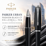 Parker Urban Fashion Black CT Rollerball Pen