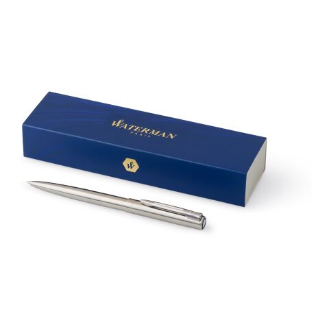 Waterman Graduate Stainless Steel Ballpoint Pen – Brushed Chrome | Medium Point | Blue Ink