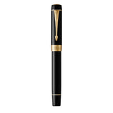 Parker Duofold Classic Black GT Rollerball Pen – 23K Gold-Plated Trim