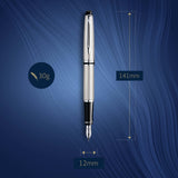 Waterman Expert Stainless Steel CT Fountain Pen – Premium Writing Instrument