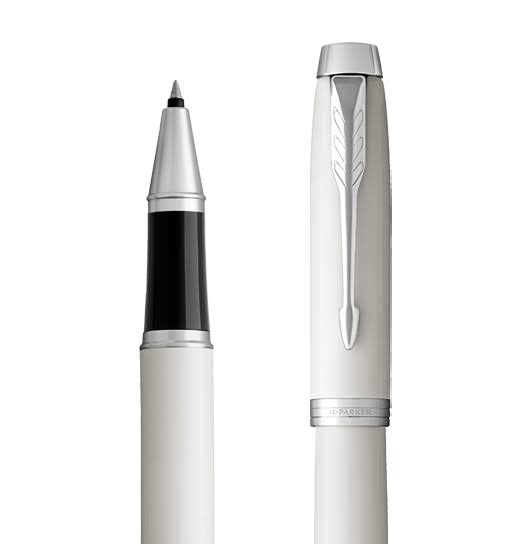 Parker IM Core Rollerball Pen – White | Chrome Trim