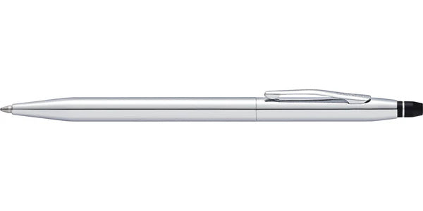 Cross Click Chrome Ballpoint Pen & A5 Notebook Gift Set - Black