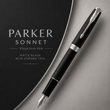 Parker Sonnet Matte Black CT Fountain Pen