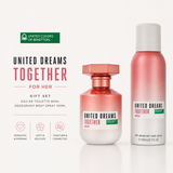 Benetton Together for Her – Gift Set (EDT 80ml + Deodorant 150ml)