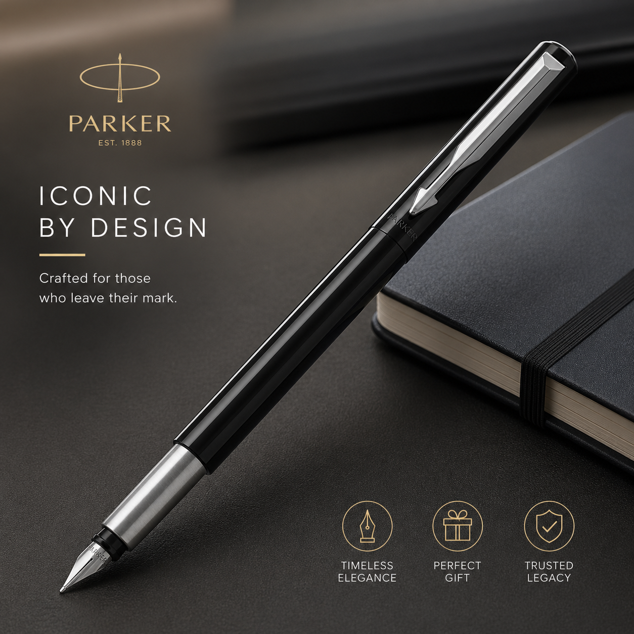 Parker Vector Standard Fountain Pen – Black