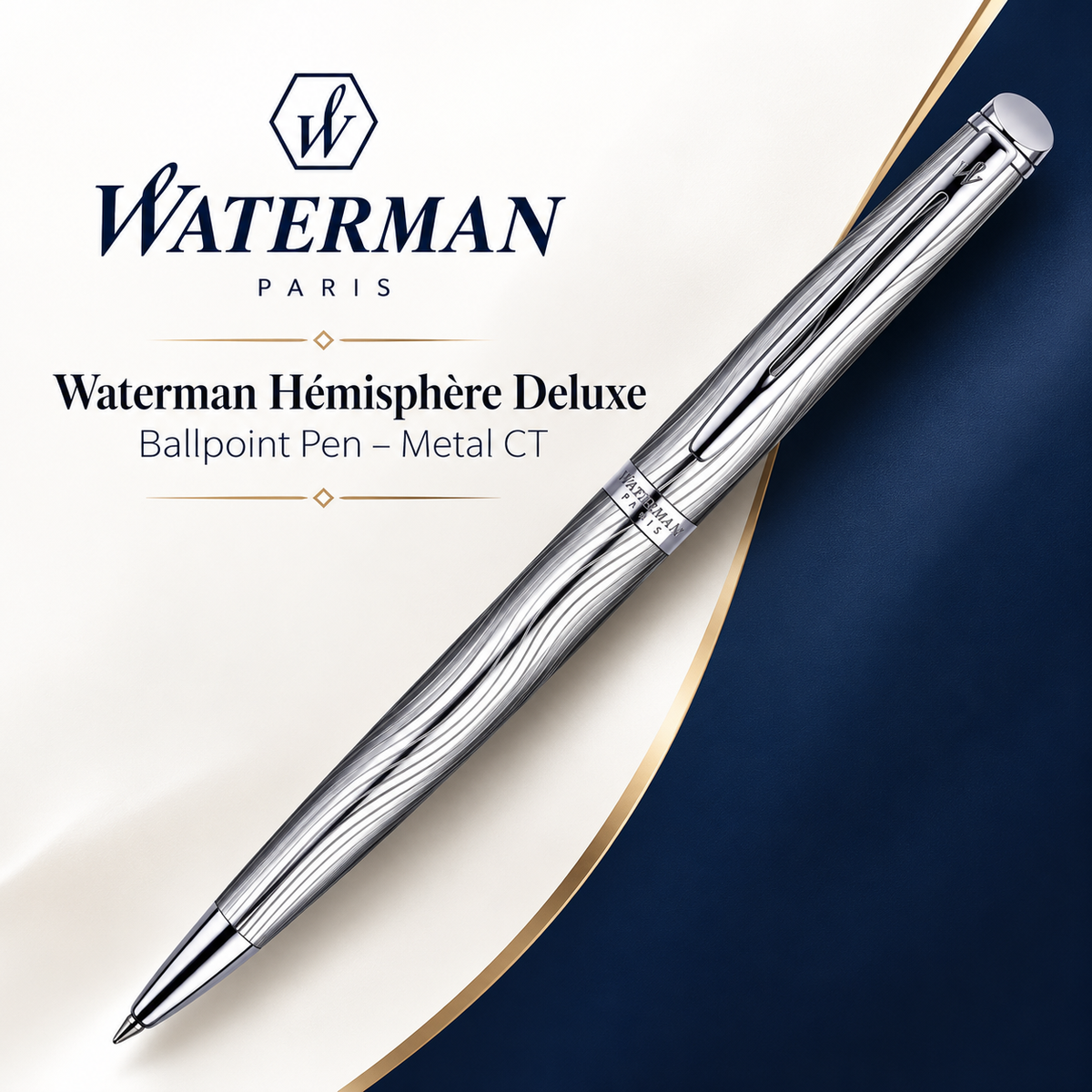 Waterman Hémisphère Deluxe Ballpoint Pen – Metal CT