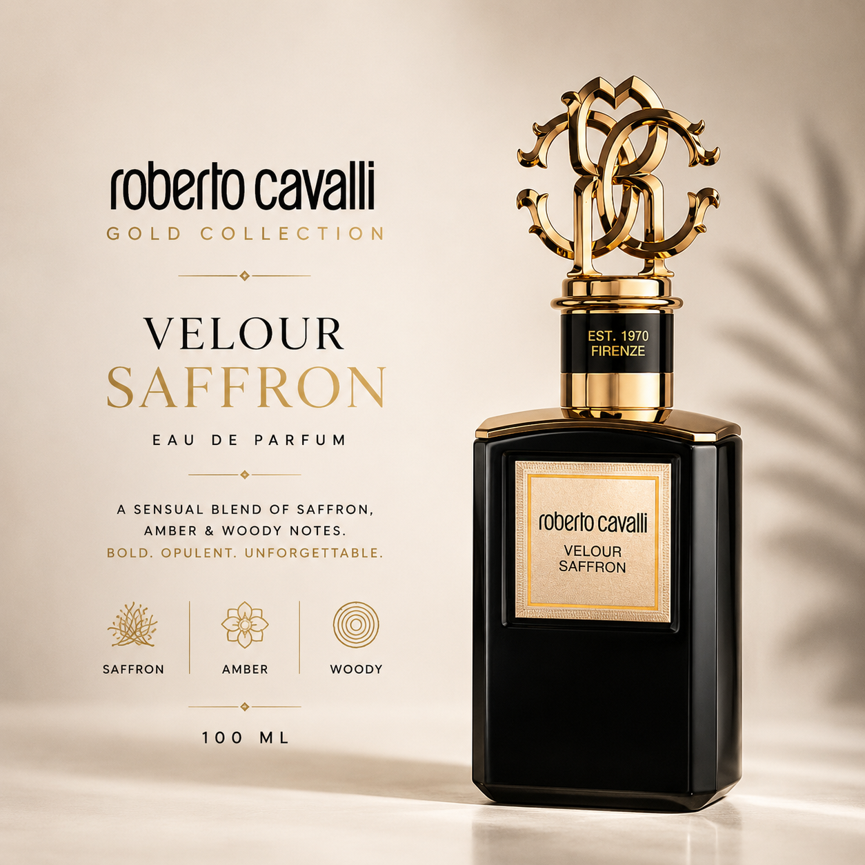 Roberto Cavalli Gold Collection Velour Saffron Eau de Parfum 100ml