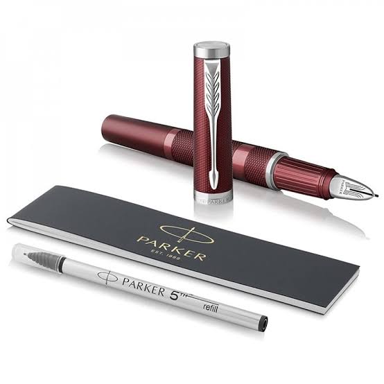 Parker Ingenuity Deluxe 5th Technology Rollerball Pen | Deep Red, Fine